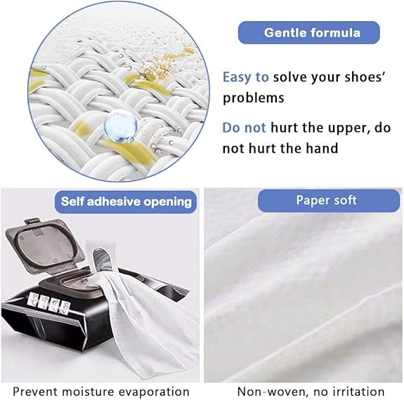 Shoe Cleaner Wipes - (1 Packs of 80)